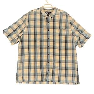 Alaskan Hardgear Mens 2XL Tall Plaid Button Down Short Sleeve Shirt